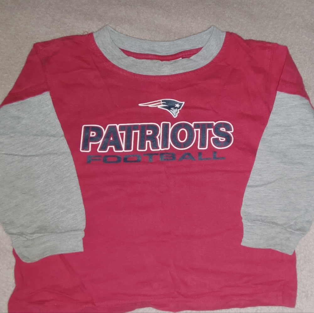 Kids Long Sleeve Shirt - Red and Gray